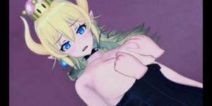 Sexy Bowsette fucking with big dick dude compilation