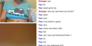 Omegle - 18 Year old Showing Tits Porn Videos->