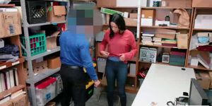 Latina Shoplifter Deeply Banged by LP Officer on Table