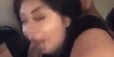 Maori girl sucking cock while phone photo