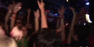 Girls Flashing Tits During Huge Club Party With Mtv Djs