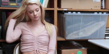 Charming Shoplifter Riley Star with Small Boobs Gets Slammed from Behind